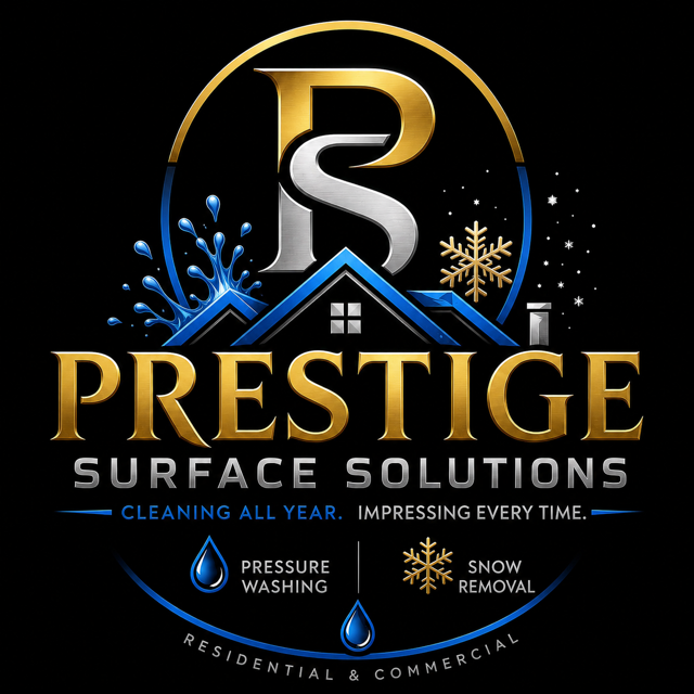 Prestige Surface Solutions — pressure washing and snow removal, residential and commercial